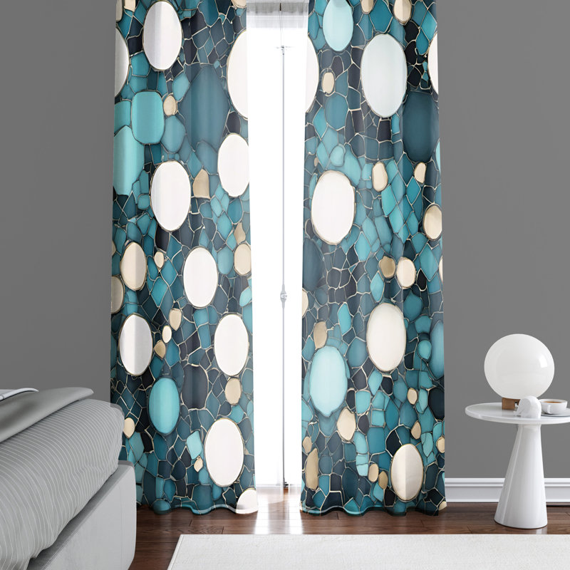 Semi Sheer Curtain Pair, 20" W x 52" L