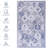 6' X 9' Blue Washable Rug, Low-pile, Non-slip, For Bedroom, Living Room, Kitchen, Dining Pet & Environment 6x9 Area Blue, Beautification Project-1732558995