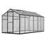 Black Polycarbonate Greenhouse With Secure Door And Stable Frame For Garden, Backyard, Management Plants In