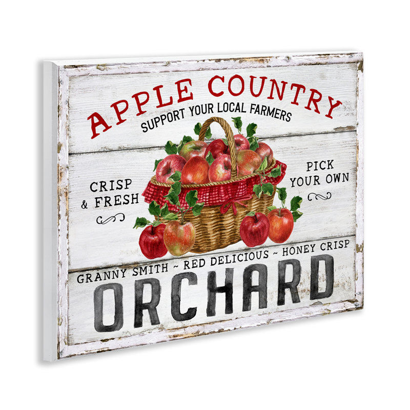 «Rustic Apple Orchard», art mural sur toile par Creatif Belle