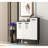 Sleek Shoe Cabinet with 2 Doors, Anthracite & White, 35.4 x 37.2 x 13.8 inches | 100% Melamine Coated Particle Board, Thickness: 0.7 inches | Modern Design, Perfect for Entryways & Hallways, Durable & Stylish Storage Solution-680948617