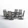 Alyah Rectangular 6 - Person 60.2" Long Dining Set