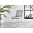 Tierra Modern Glass & Metal Extendable Dining Table Set & 6 Luxury Faux Leather Dining Chairs