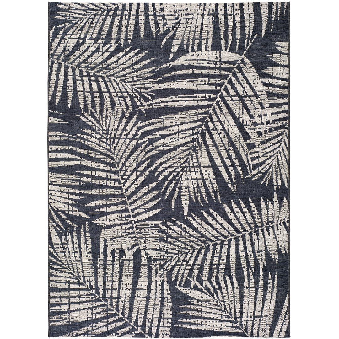 Teppich Palm in Blau