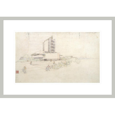 Florida Southern College, chapelle Annie Merner Pfeiffer. «Lakeland Florida» par Frank Lloyd Wright - impression giclée encadrée