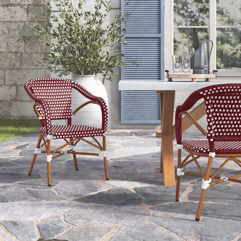 Chaise de patio Azier, Rouge