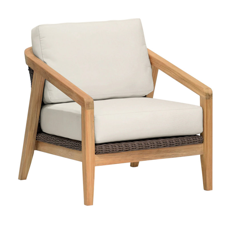 Spencer Outdoor Lounge Chair, Canvas Canvas Sunbrella® Canvas, Spencer Cobblestone