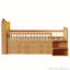 Lit mezzanine en bois avec lumières DEL-108933482