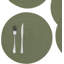 Ensemble de 6 napperons ronds lavables 15 po