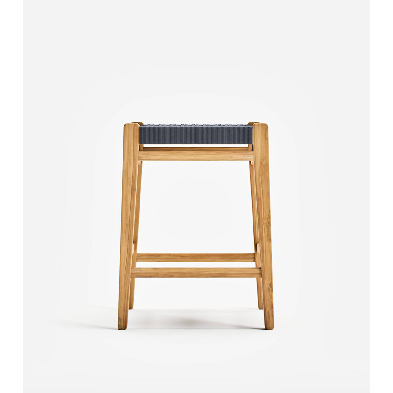 Tabouret de bar sans dossier Chontales, 24", Gris anthracite