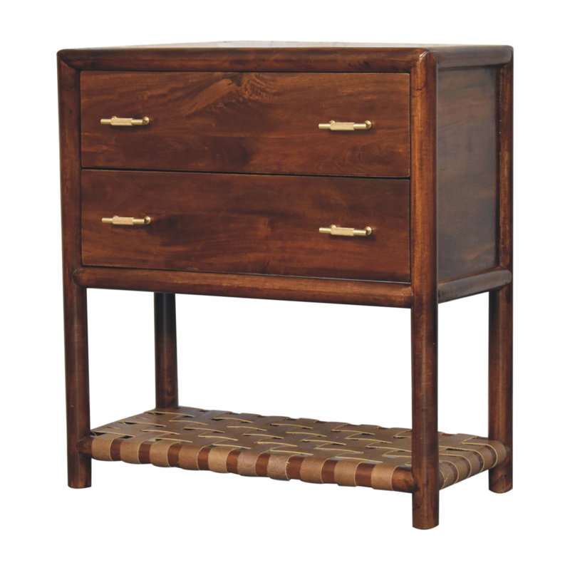 75cm W Solid Wood Bedside Table
