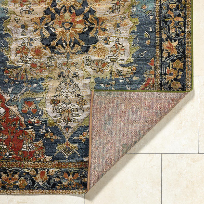 Draven Machine Washable Area Rug, Rectangle 6'7" x 9'