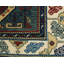 Sevan Wool Southwestern Area Rug in Beige/Green