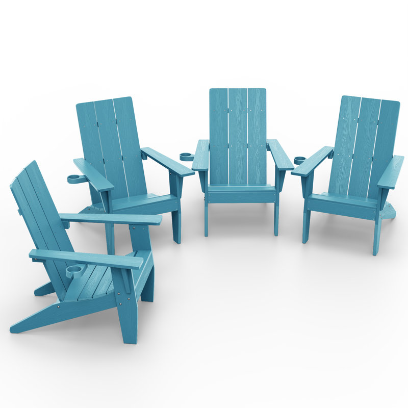 Chawan Outdoor Adirondack Chair, Blue