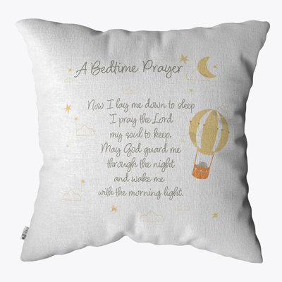 White Square Throw Pillow Cover