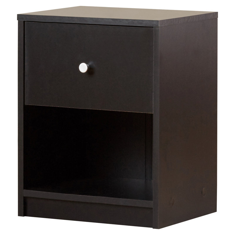 Clanton Small-Space 1 - Drawer Nightstand, Black