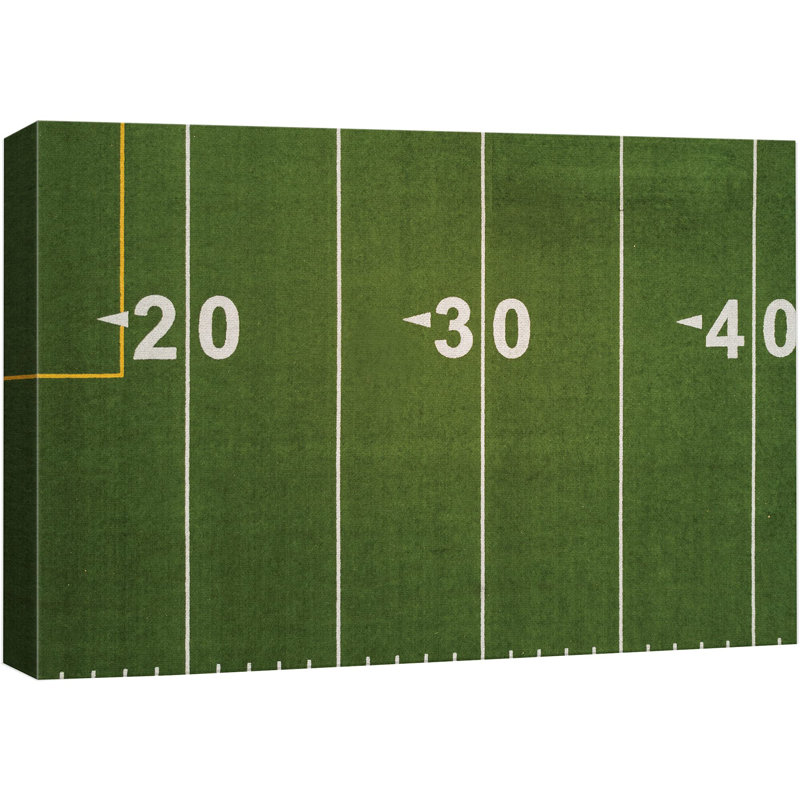 Photographie de terrain de football synthétique numéroté, H 24 po x l 36 po