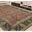 Tapis rose et noir de haute qualité noué à la main