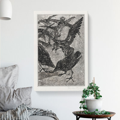 Crows in the Snow by Theo Van Hoytema - Wrapped Canvas