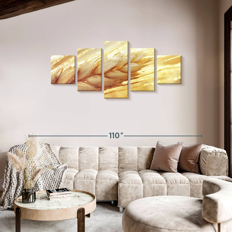 Wheat, 36" H x 80" W