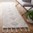 Apeksha Hand Loomed Wool/Cotton Geometric Rug in Blue/Ivory-906058327