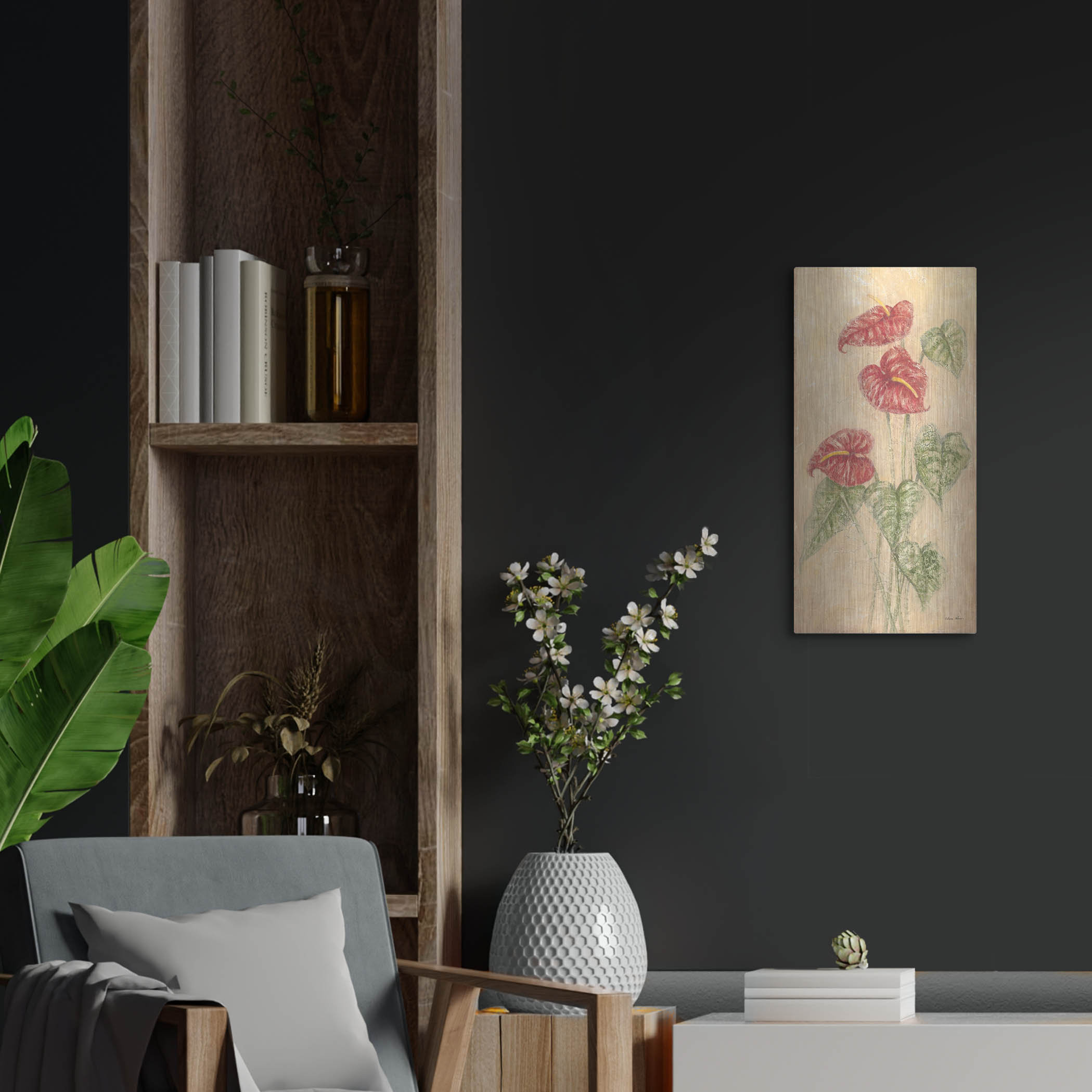 Latitude Run® 'Tropical Flowers 4' by Cheri Blum Metal Wall Art Wayfair