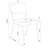 White And Chrome 5-Piece Dining Set