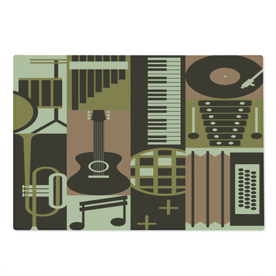 East Urban Home Glass Music Cutting Board