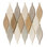 Zeille Glass and Metal Arabesque Mosaic Tile