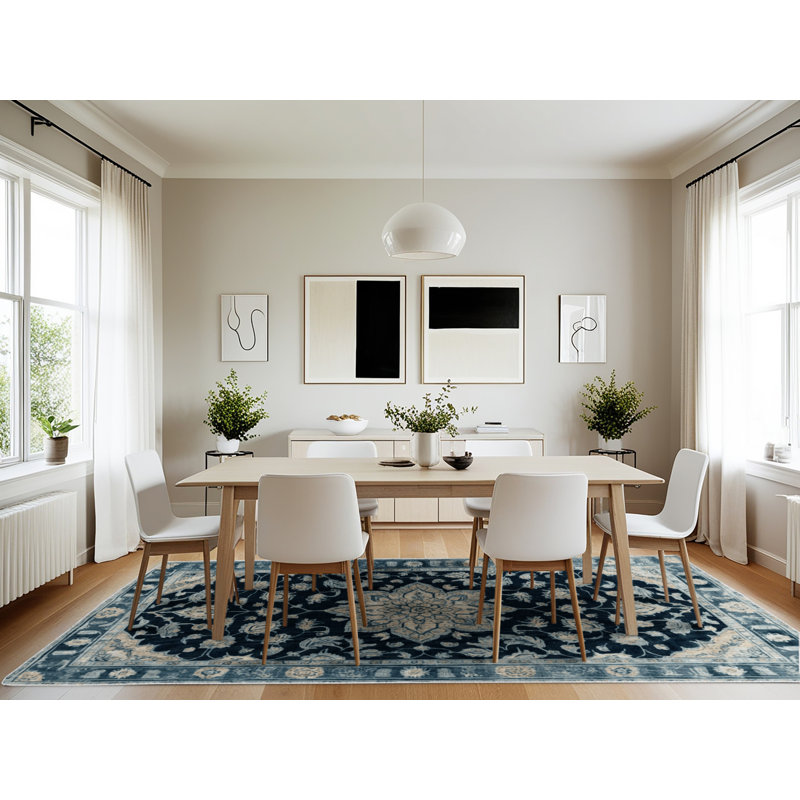 Machine Washable Overdyed Green Area Rug, Rectangle 7' x 10'