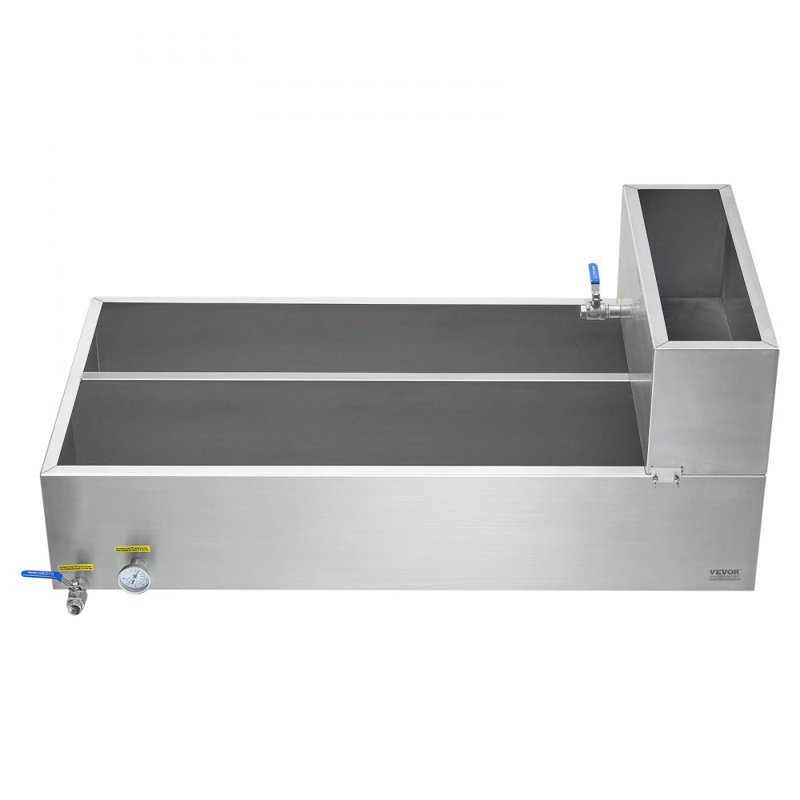 Évaporateur à sirop d'érable en acier inoxydable 304 avec valves et thermomètre