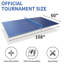 Plateau de table de tennis de table pliable et portable de 9 pi de taille moyenne pour jeux d'intérieur