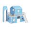 Lit mezzanine double avec tour-733530623