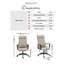Tayari Upholstered Linen Fabric Swivel Office Chair - Contemporary Sleek Highback Rest-1941443263
