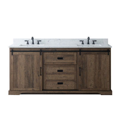 Cayden 72'' Double Bathroom Vanity with Top