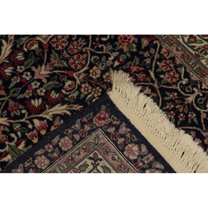 Hand-Knotted High-Quality Navy Area Rug