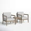 Ojai Acacia 2 - Person Patio Conversation Sets with Cushions