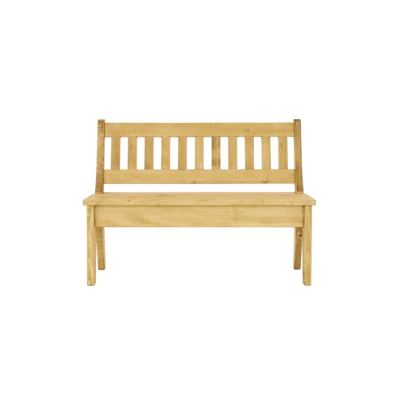 Dambrosio Solid Wood Bench, 87 cm x 160 W cm x 46 D cm