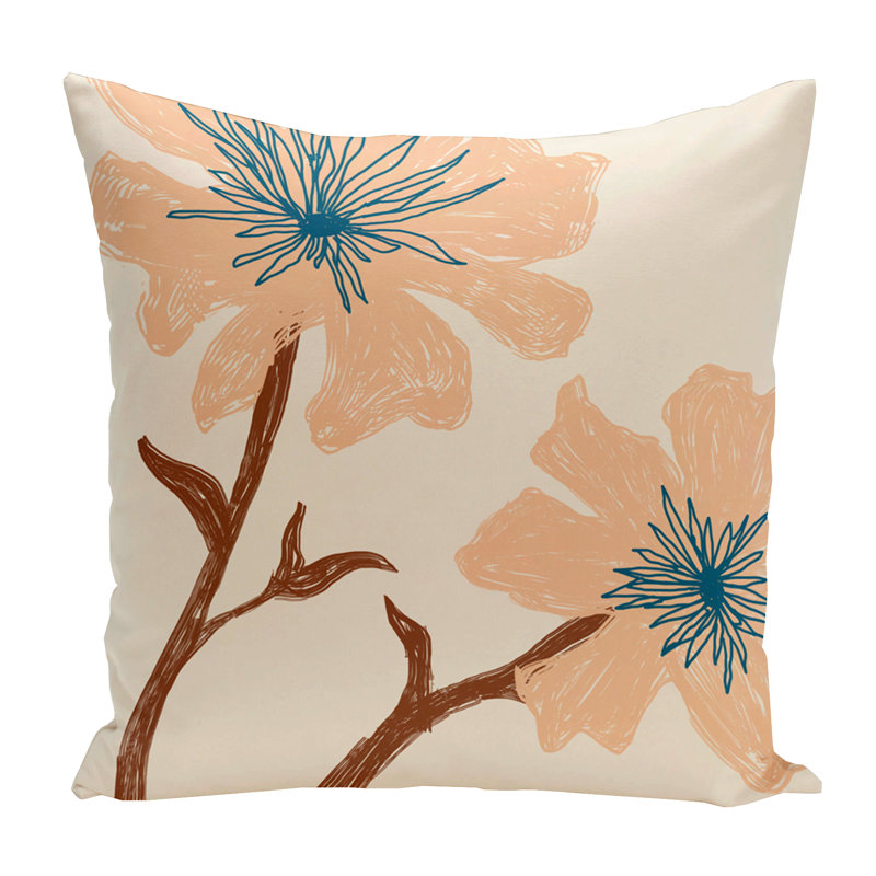 Coussin Floral, Ivoire