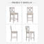 X-back Solid Wood Fabric Upholstered Bar & Counter Stool With Footrest-1595396168-1595396175