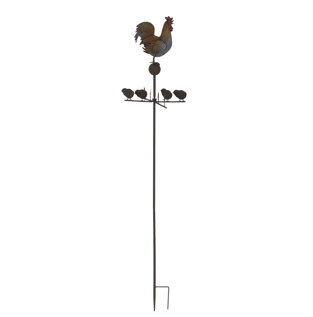Jugtown Metal Garden Stake - Solar Powered