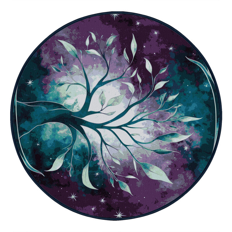Twilight Bramble Rug, Round 8'