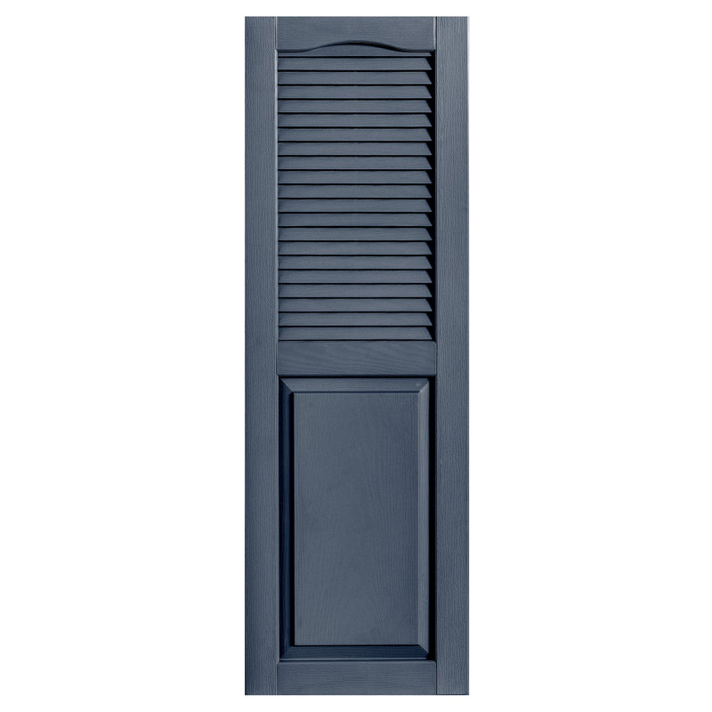 Combinaison droite à persiennes combinées, 12 po, 50 po, Indigo