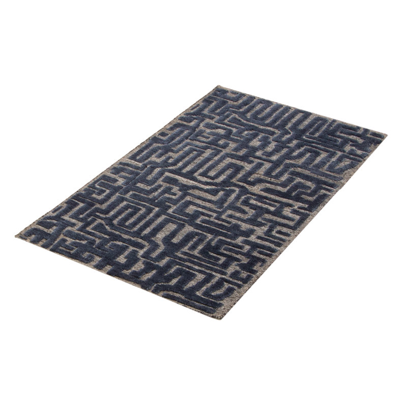 Tapis bleu marine Tangier 3 pi 0 po x 5 pi 0 po