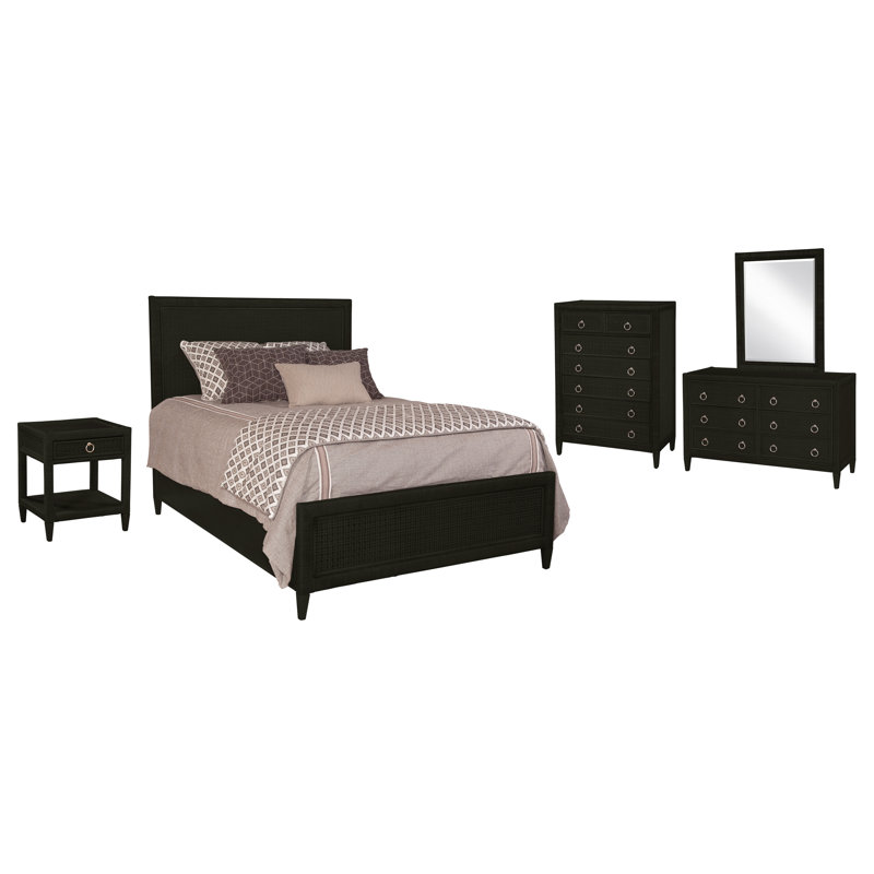 Naples Platform 3 Piece Bedroom Set, Pacific, King, 3 Pcs. Bed, Nightstand, Dresser