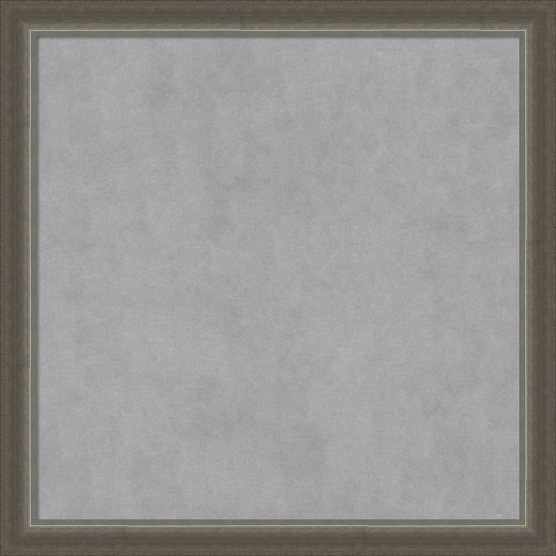 Domus Dark Silver Framed Magnetic Organization Board, 27" H x 27" W