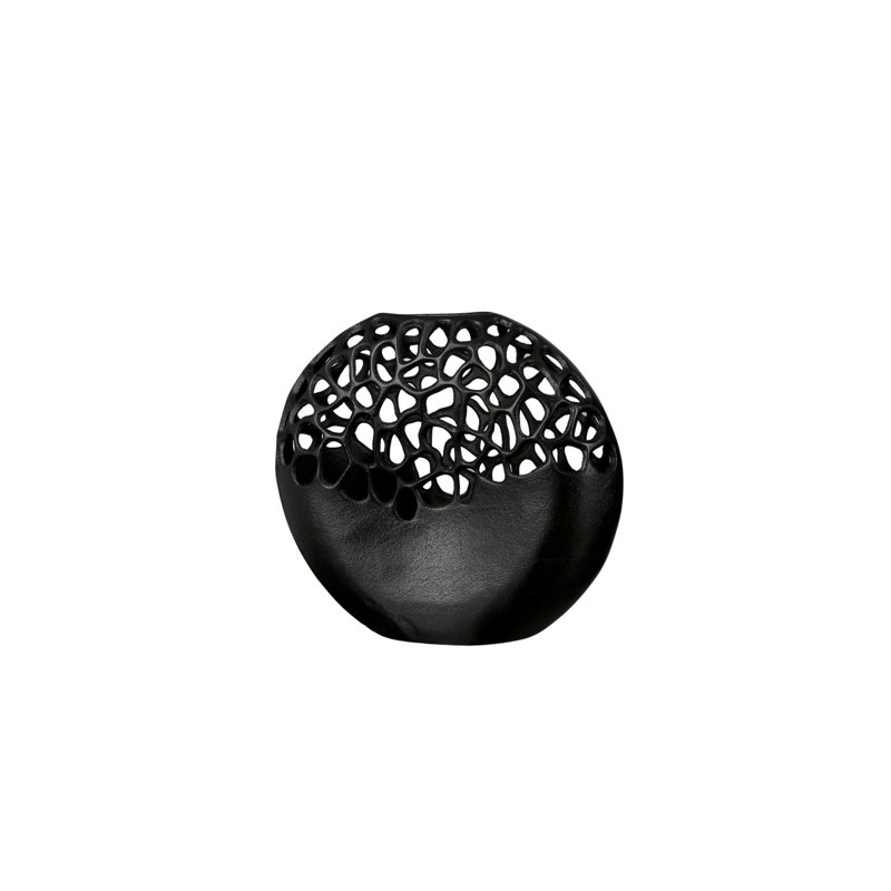 Epimenio Aluminum Table Vase, 3cm H x 15cm W x 8cm D.