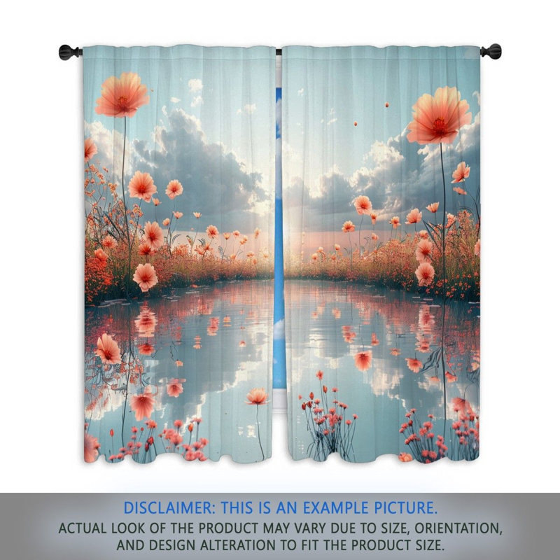 Paire de rideaux obscurcissant Elinaire, L 40 po x L 61 po