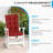  Aoodor Outdoor Tufted Back Cushions Patio Replacement Chair Cushion-1605777051