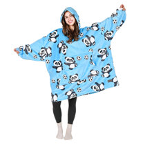 Tirrinia Oversized Sherpa Wearable Blanket Sweatshirt, Ultra Soft